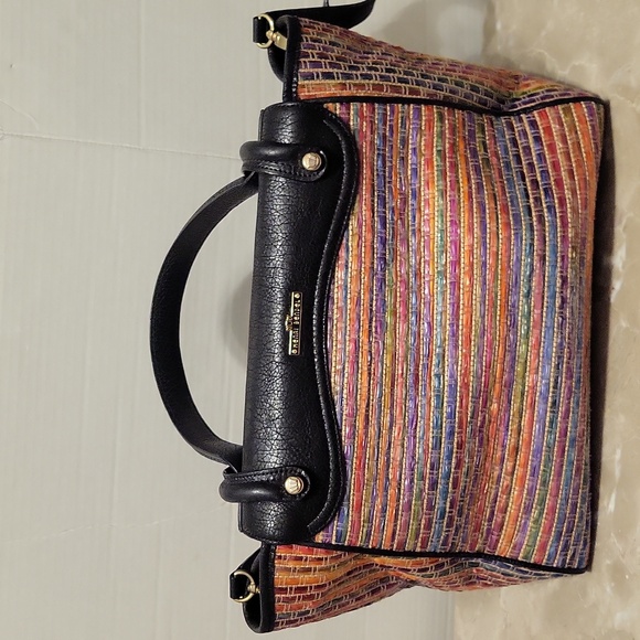 Henri Bendel leather & weaver large bag - Picture 2 of 12